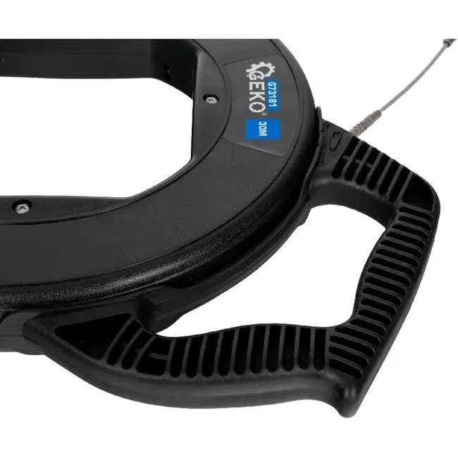 GEKO 30 m kabeltrekker van glasvezel met metalen geleidelus en ergonomische kunststof behuizing