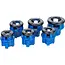 GEKO Handmatige pijpdraadsnijset met ratel, 6 draadsnijkoppen van 1/4 tot 5/4 inch en transportkoffer
