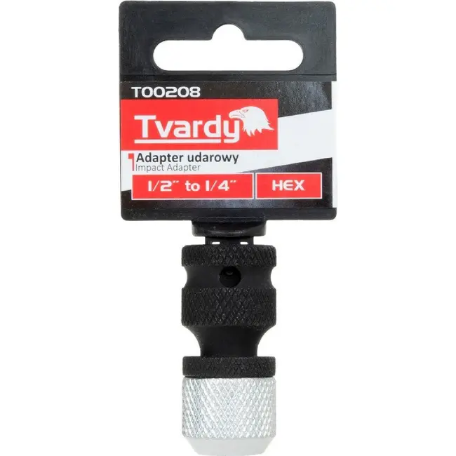 Tvardy Slagadapter 1/2 inch naar 1/4 inch HEX voor slagsleutel, ratel en 1/4 inch schroefbits
