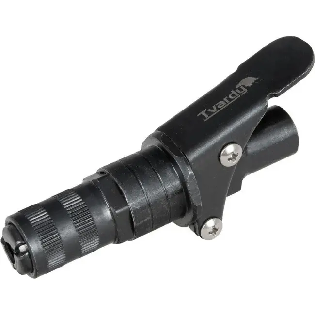 Tvardy Heavy Duty zelfborgende vetspuitkoppeling van staal met 3 grijpkaken voor standaard vetspuiten
