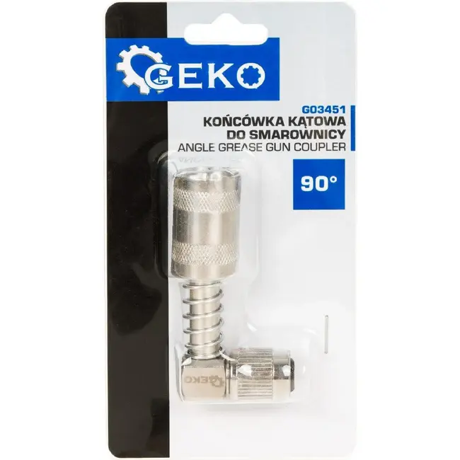 GEKO 90° haakse vetspuitkoppeling 1/8 inch voor moeilijk bereikbare smeernippels