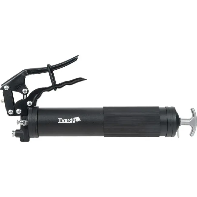 Tvardy Heavy Duty éénhandige vetspuit 500 ml met 40 MPa en zelfvergrendelende 3-klauwskoppeling