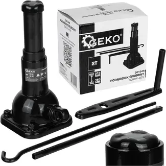 GEKO Schroefkrik 2 ton met hefbereik 150-310 mm voor bandenwissel en onderhoud