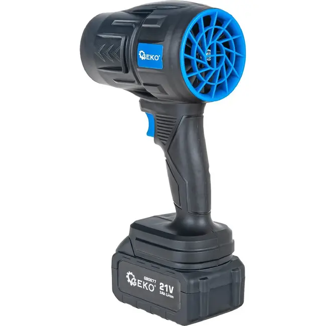 GEKO Draadloze accu bladblazer 21 V 550 W met 2 x 4,0 Ah Li-Ion accu en lader