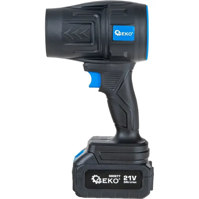 GEKO Draadloze accu bladblazer 21 V 550 W met 2 x 4,0 Ah Li-Ion accu en lader