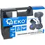 GEKO Draadloze accu bladblazer 21 V 550 W met 2 x 4,0 Ah Li-Ion accu en lader