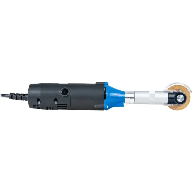 GEKO Mini haakse slijper 200 W met variabel toerental, 50 mm schijf en uitgebreide accessoireset