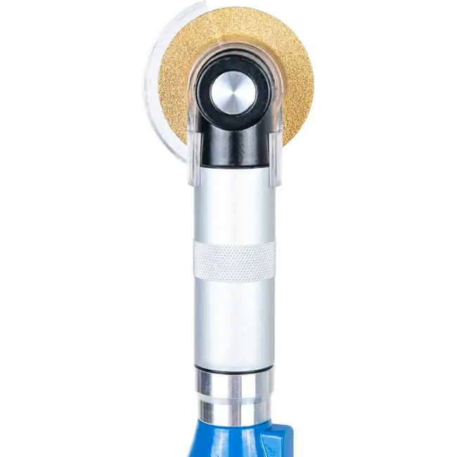 GEKO Mini haakse slijper 200 W met variabel toerental, 50 mm schijf en uitgebreide accessoireset