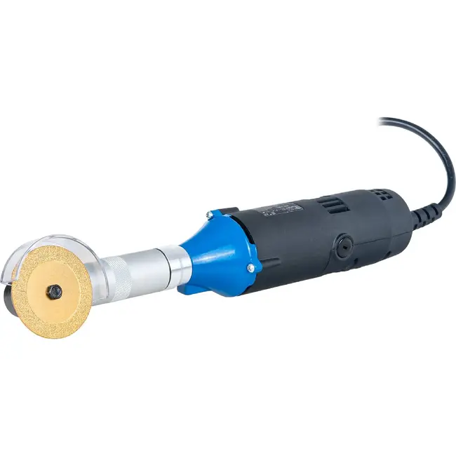 GEKO Mini haakse slijper 200 W met variabel toerental, 50 mm schijf en uitgebreide accessoireset