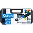 GEKO Mini haakse slijper 200 W met variabel toerental, 50 mm schijf en uitgebreide accessoireset