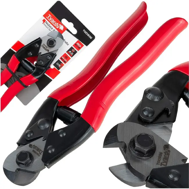 Tvardy Draad- en staalkabelkniptang 190 mm met ergonomische handgrepen