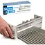 GEKO Verstelbare lijmverdeler voor tegellijm 345-585 mm met 12 x 12 mm vertanding van RVS