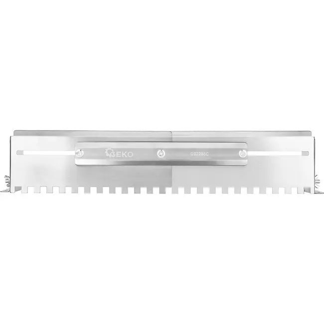 GEKO Verstelbare lijmverdeler voor tegellijm 345-585 mm met 12 x 12 mm vertanding van RVS