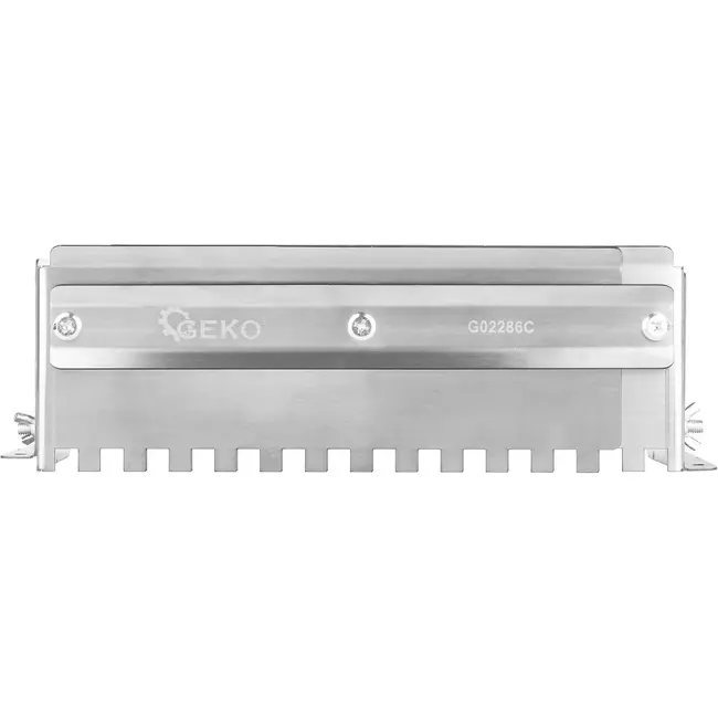 GEKO Verstelbare lijmverdeler voor tegellijm 345-585 mm met 12 x 12 mm vertanding van RVS