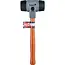 Tvardy Straatmakershamer 60 mm met zachte slagvlakken, houten steel en kopgewicht van 1 kg
