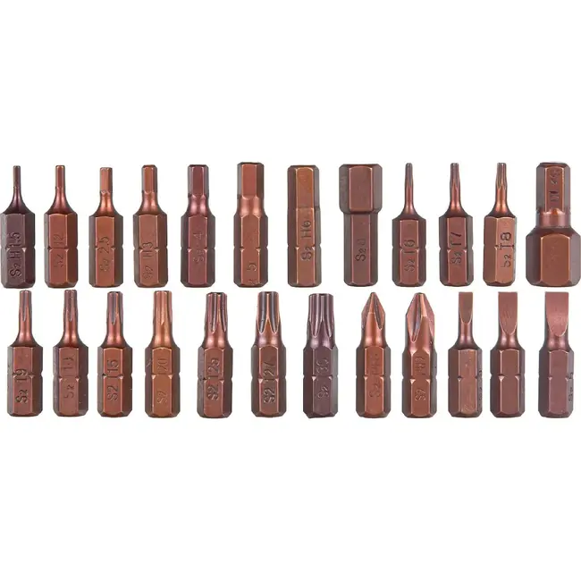 Tvardy Momentschroevendraaier 1/4 inch 1-6 Nm met 24-delige bitset