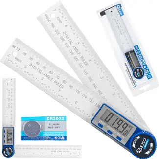 GEKO Digitale gradenmeter 200 mm met LCD display, ZERO en HOLD functie voor nauwkeurig meten