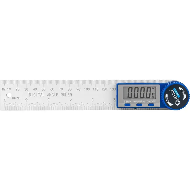 GEKO Digitale gradenmeter 200 mm met LCD display, ZERO en HOLD functie voor nauwkeurig meten