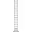 GEKO Telescopische aluminium vouwladder 5 m met scharnierconstructie en draagvermogen van 150 kg