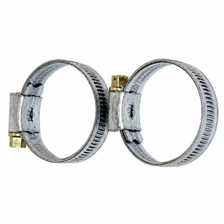 Hendrik Jan RVS slangklem 55-70 mm 2 stuks voor tuinslang en waterslang