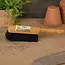 Hendrik Jan Handveger rond 30 cm met zacht paardenhaarmengsel FSC hout
