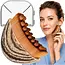 Soulima Droge gezichts- en nekmassageborstel 6 × 8 cm met zachte nylon haren en afsluitbaar etui voor lymfatische massage