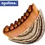 Soulima Droge gezichts- en nekmassageborstel 6 × 8 cm met zachte nylon haren en afsluitbaar etui voor lymfatische massage