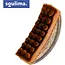 Soulima Droge gezichts- en nekmassageborstel 6 × 8 cm met zachte nylon haren en afsluitbaar etui voor lymfatische massage