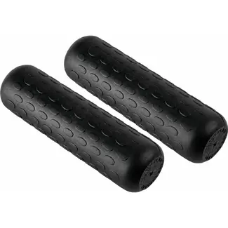 Falkx Fietshandvatten 11 cm rubber zwart voor stuur 22,2 mm set van 2