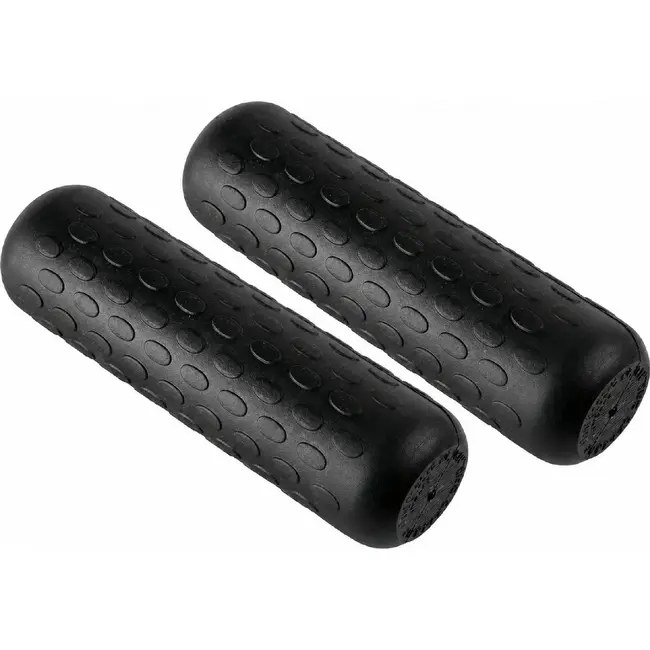Falkx Fietshandvatten 11 cm rubber zwart voor stuur 22,2 mm set van 2