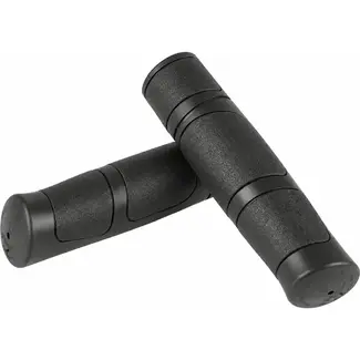 Falkx Fietshandvatten 22,2 mm zwart rubber set van 2