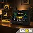 Izoxis Draadloos weerstation met buitensensor, kleurendisplay, thermometer, hygrometer en USB-C voeding tot 100 m bereik