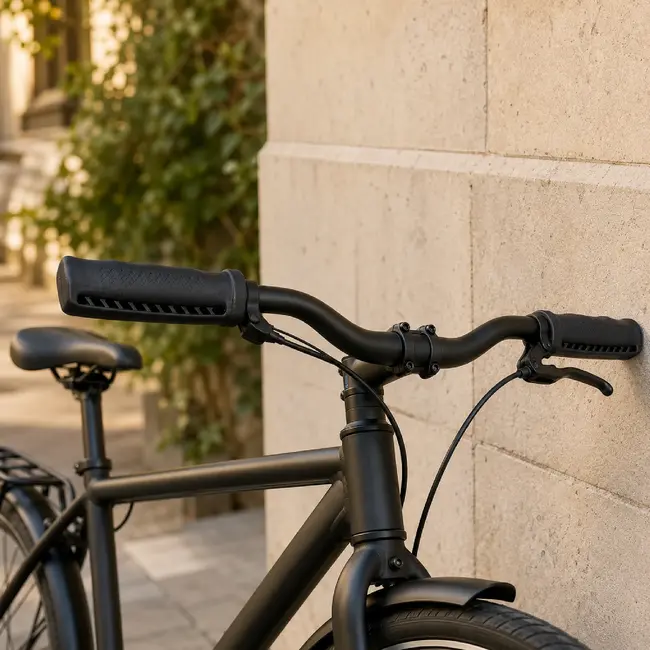 Falkx Fietshandvatten zwart lamel per paar FF0502C