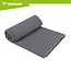 Trizand Sneldrogende microvezel handdoek 180 x 100 cm donkergrijs met opberghoes voor sport, strand en reizen