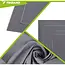 Trizand Sneldrogende microvezel handdoek 180 x 100 cm donkergrijs met opberghoes voor sport, strand en reizen