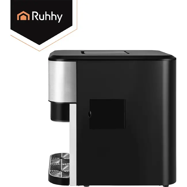 Ruhhy 3-in-1 ijsblokjesmachine tot 15 kg per dag met ijscrusher, waterdispenser en LCD aanraakscherm