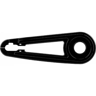 AXA Kettingscherm 26/28 inch zwart kunststof 66 cm met crankgat 8 cm