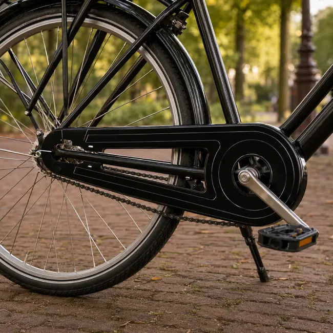 AXA Kettingscherm 26/28 inch zwart kunststof 66 cm met crankgat 8 cm