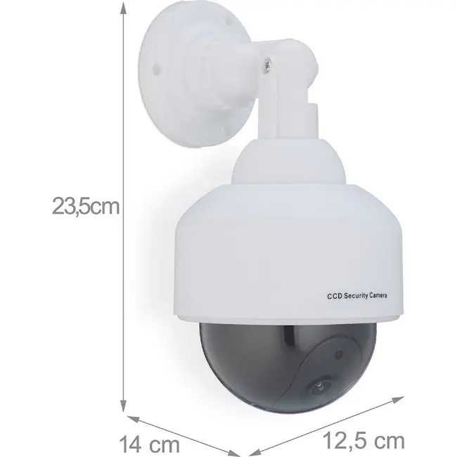 Benson Dummy beveiligingscamera - knipperende LED - dome model - binnen en buiten