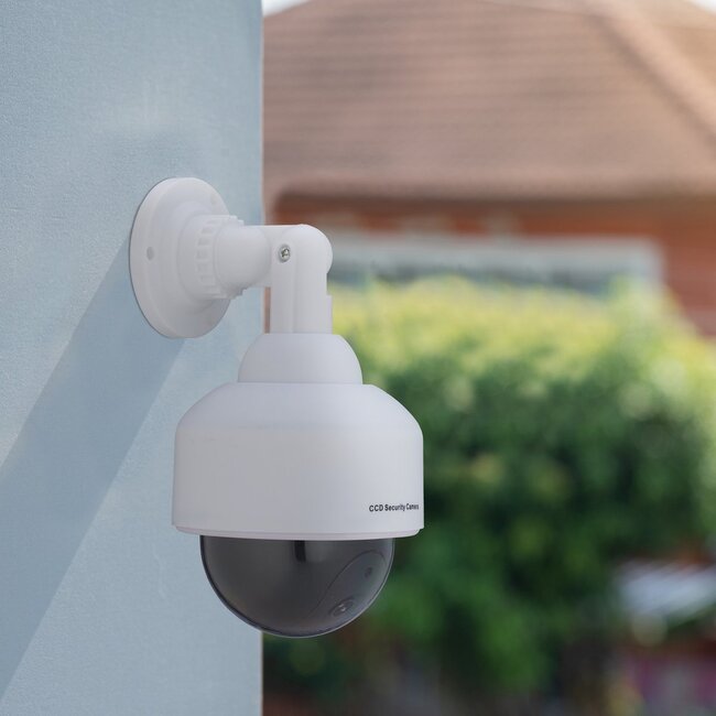 Benson Dummy beveiligingscamera - knipperende LED - dome model - binnen en buiten