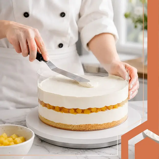 Ruhhy Banketbakkersfolie 20 cm x 10 m Transparante PET Randfolie voor Taarten Cheesecakes en Gelaagde Desserts