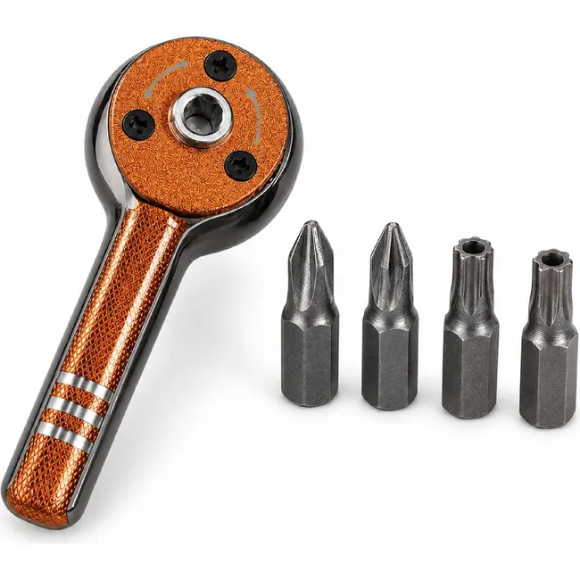 Benson Stubby Ratelset 5-delig met Ratelhouder en 4 Bits