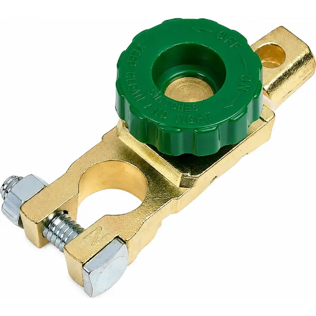 Dragon-Tools Accuklem met stroomonderbreker - 17,5 mm - Geschikt voor 6V, 12V en 24V - Anti-diefstal en lekpreventie