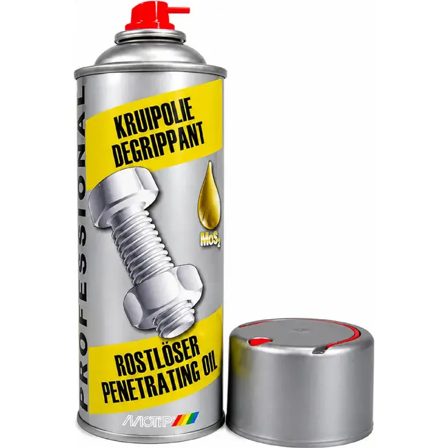 Motip Kruipolie Spuitbus - Krachtige Sproeistraal - 360° Ventiel - 400 ml