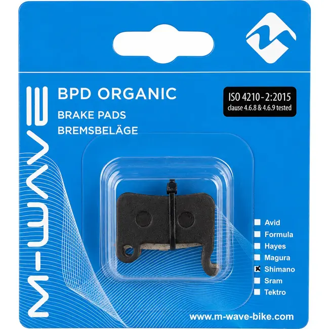 M-Wave Organische schijfremblokken - Shimano compatibel - Per paar - Kleurloos - Voor fatbikes