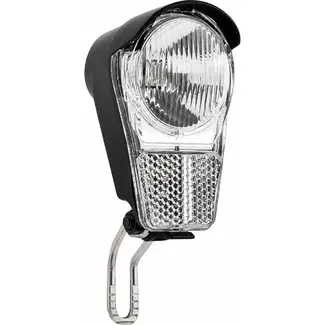 Spanninga Moderne LED koplamp - geïntegreerde reflector - batterijvoeding - zwart - veelzijdige montageopties