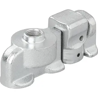 ProPlus Stud fitting dubbel met schroefdraad - 67 x 25 x 18 mm - Breeklast 2000 kg