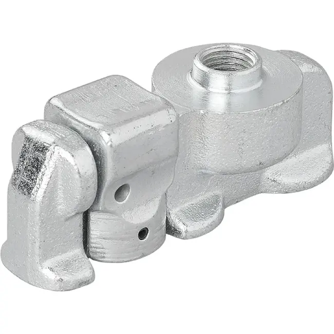 ProPlus Stud fitting dubbel met schroefdraad - 67 x 25 x 18 mm - Breeklast 2000 kg