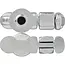 ProPlus Stud fitting dubbel met schroefdraad - 67 x 25 x 18 mm - Breeklast 2000 kg