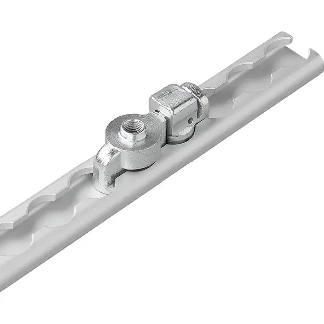 ProPlus Stud fitting dubbel met schroefdraad - 67 x 25 x 18 mm - Breeklast 2000 kg